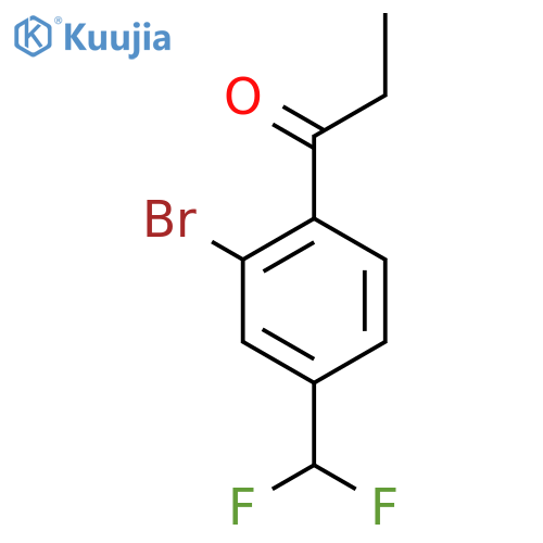 2'-Bromo-4'-(difluoromethyl)propiophenone structure
