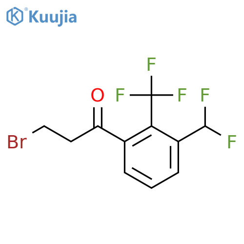 3-Bromo-3'-(difluoromethyl)-2'-(trifluoromethyl)propiophenone structure
