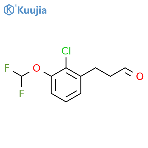 3-(2'-Chloro-3'-(difluoromethoxy)phenyl)propionaldehyde structure