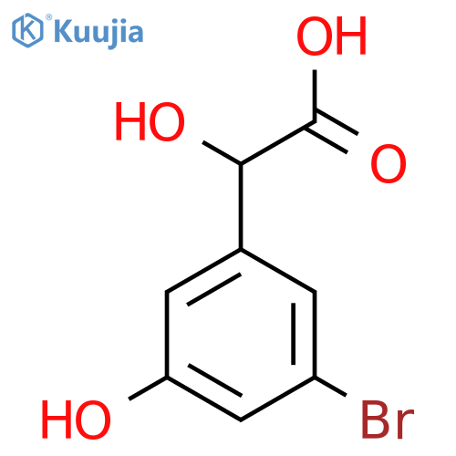 3-Bromo-5-hydroxymandelic acid structure