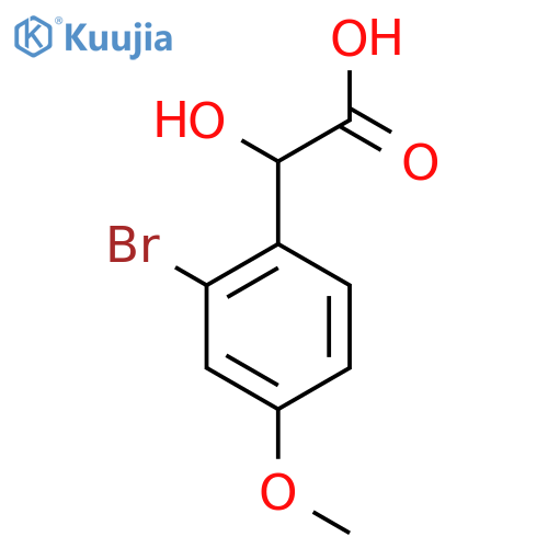 2-(2-bromo-4-methoxyphenyl)-2-hydroxyacetic acid structure