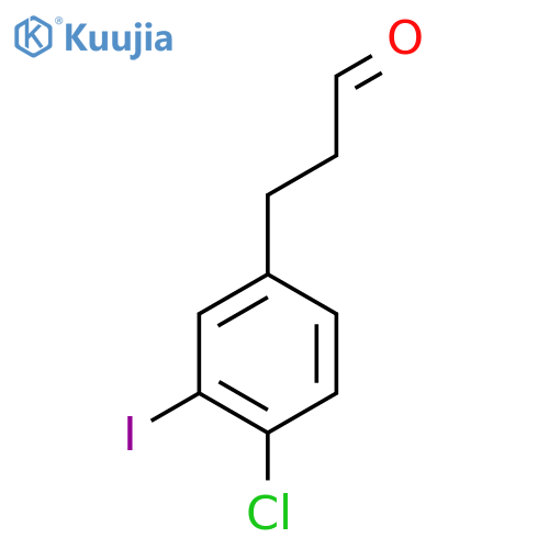 3-(4'-Chloro-3'-iodophenyl)propionaldehyde structure