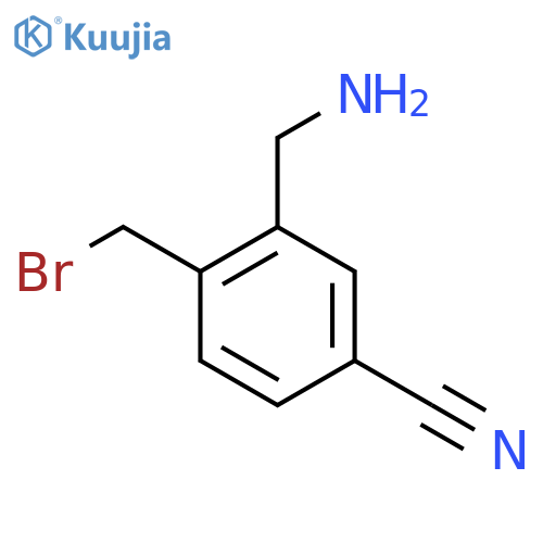 2-(Bromomethyl)-5-cyanobenzylamine structure