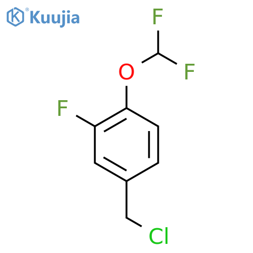 4-(Difluoromethoxy)-3-fluorobenzyl chloride structure