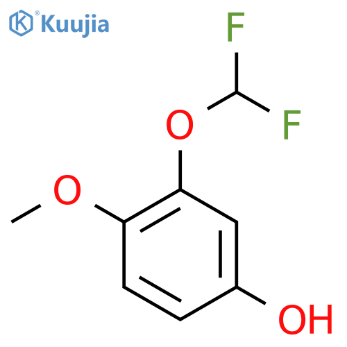 2-(Difluoromethoxy)-4-hydroxyanisole structure