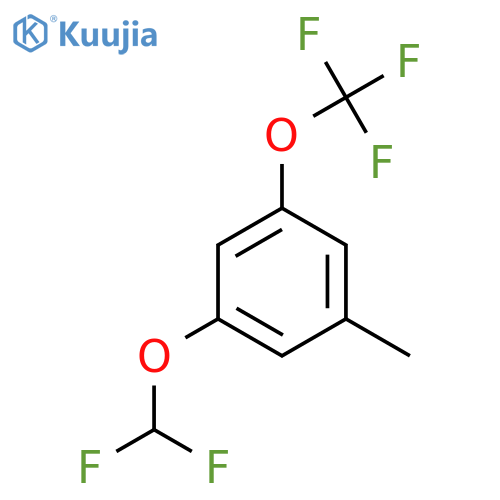 3-(Difluoromethoxy)-5-(trifluoromethoxy)toluene structure