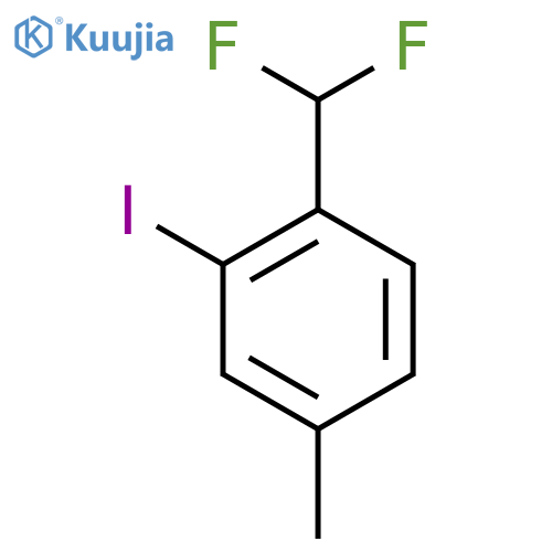 4-(Difluoromethyl)-3-iodotoluene structure