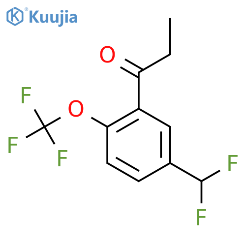5'-(Difluoromethyl)-2'-(trifluoromethoxy)propiophenone structure