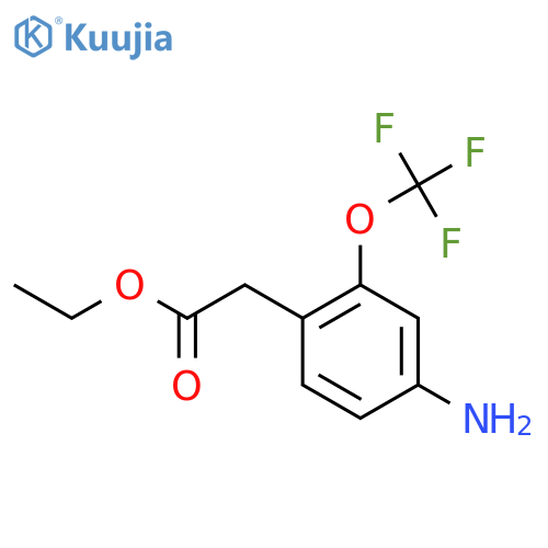 Ethyl 4-amino-2-(trifluoromethoxy)phenylacetate structure