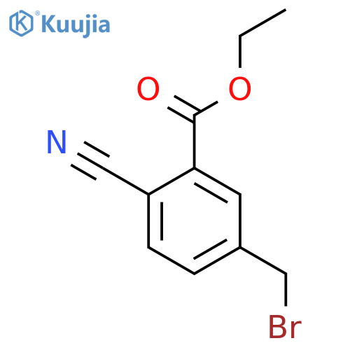 Ethyl 5-(bromomethyl)-2-cyanobenzoate structure