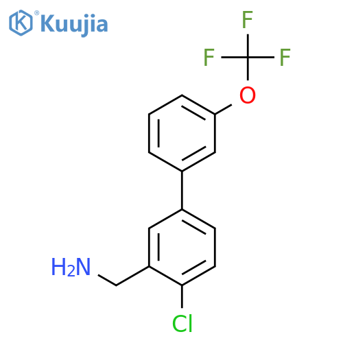 C-(4-Chloro-3'-(trifluoromethoxy)biphenyl-3-yl)-methylamine structure