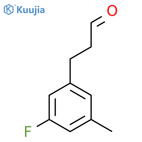 3-(3-fluoro-5-methylphenyl)propanal structure