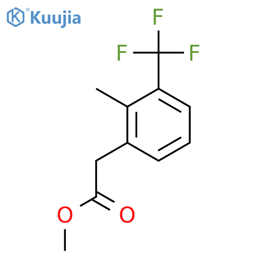 Methyl 2-methyl-3-(trifluoromethyl)phenylacetate structure