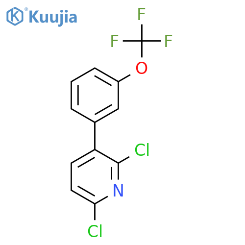 2,6-Dichloro-3-(3-(trifluoromethoxy)phenyl)pyridine structure