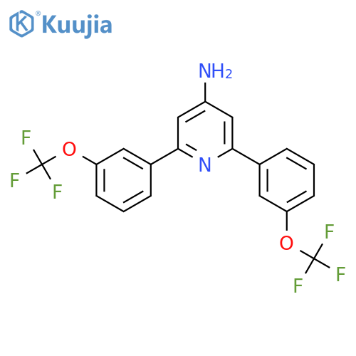 4-Amino-2,6-bis(3-(trifluoromethoxy)phenyl)pyridine structure