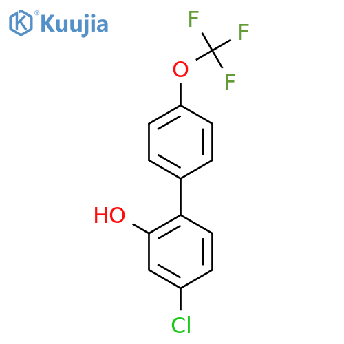 4-Chloro-2-hydroxy-4'-(trifluoromethoxy)biphenyl structure