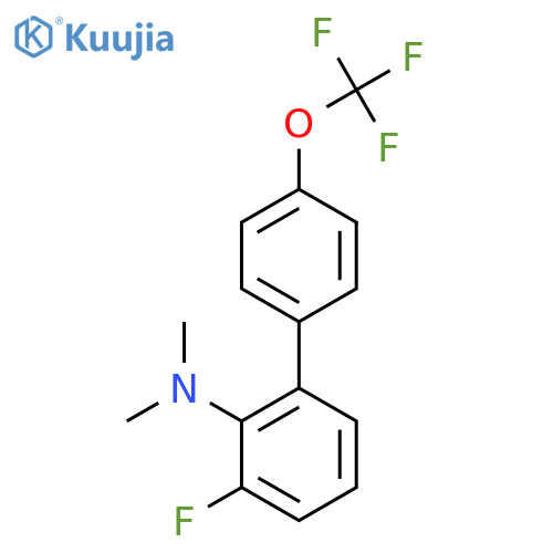 (3-Fluoro-4'-(trifluoromethoxy)biphenyl-2-yl)-dimethylamine structure
