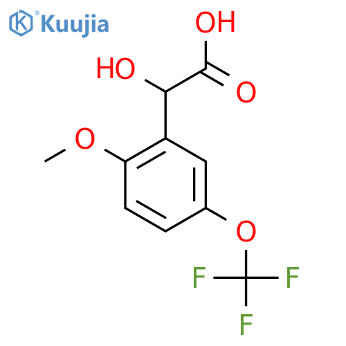 2-Methoxy-5-(trifluoromethoxy)mandelic acid structure