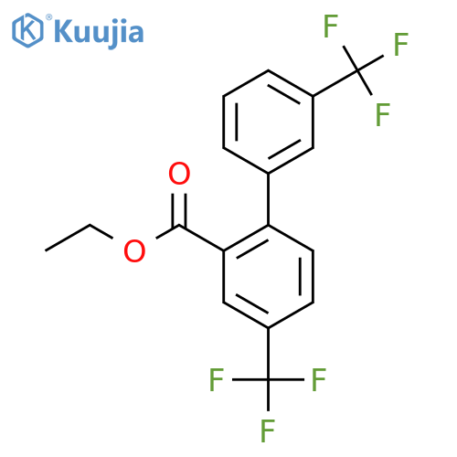 4,3'-Bis(trifluoromethyl)biphenyl-2-carboxylic acid ethyl ester structure