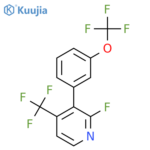2-Fluoro-3-(3-(trifluoromethoxy)phenyl)-4-(trifluoromethyl)pyridine structure
