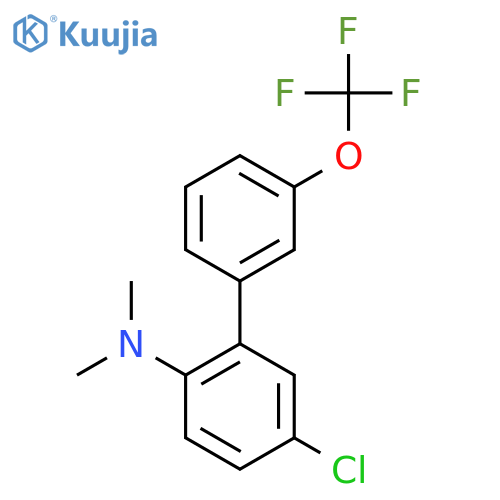(5-Chloro-3'-(trifluoromethoxy)biphenyl-2-yl)-dimethylamine structure