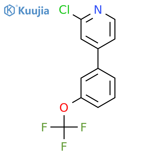 2-chloro-4-3-(trifluoromethoxy)phenylpyridine structure