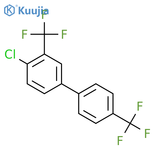 4-Chloro-3,4'-bis-(trifluoromethyl)biphenyl structure