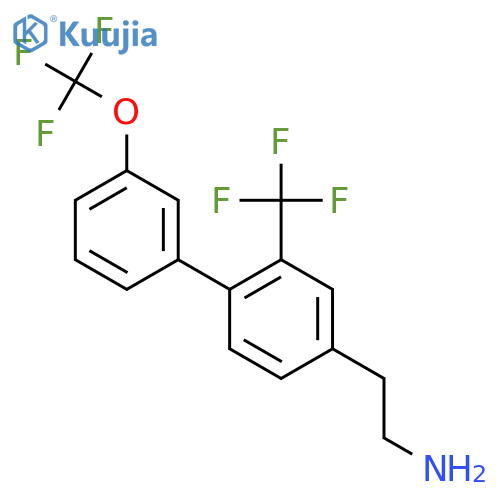 3'-(Trifluoromethoxy)-2-(trifluoromethyl)biphenyl-4-ethylamine structure
