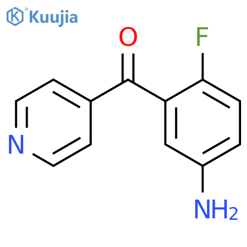 4-(5-Amino-2-fluorobenzoyl)pyridine structure