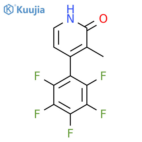 2-Hydroxy-3-methyl-4-(perfluorophenyl)pyridine structure