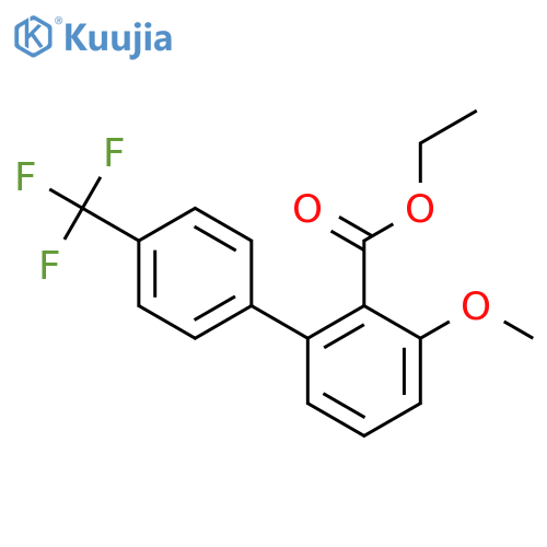3-Methoxy-4'-(trifluoromethyl)biphenyl-2-carboxylic acid ethyl ester structure