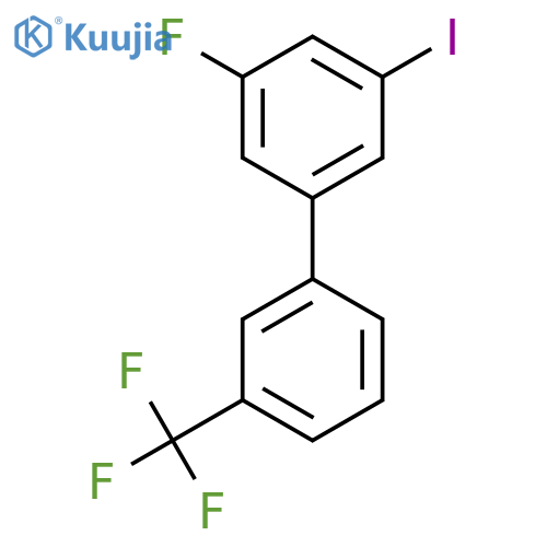 5-Fluoro-3-iodo-3'-(trifluoromethyl)biphenyl structure