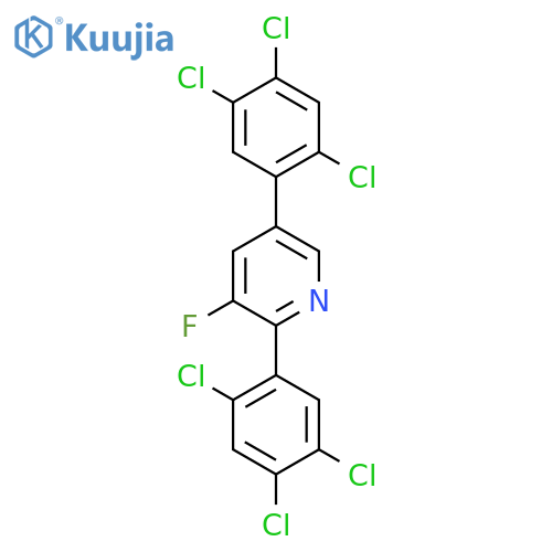 2,5-Bis(2,4,5-trichlorophenyl)-3-fluoropyridine structure