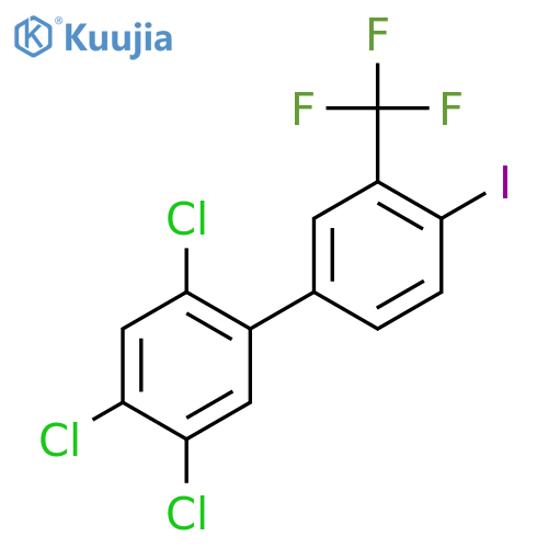4'-Iodo-2,4,5-trichloro-3'-(trifluoromethyl)biphenyl structure