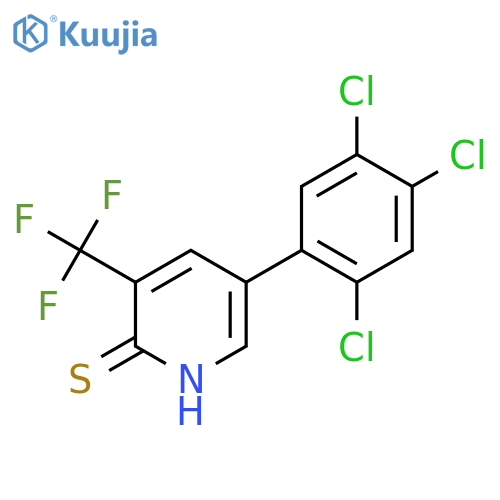 2-Mercapto-5-(2,4,5-trichlorophenyl)-3-(trifluoromethyl)pyridine structure