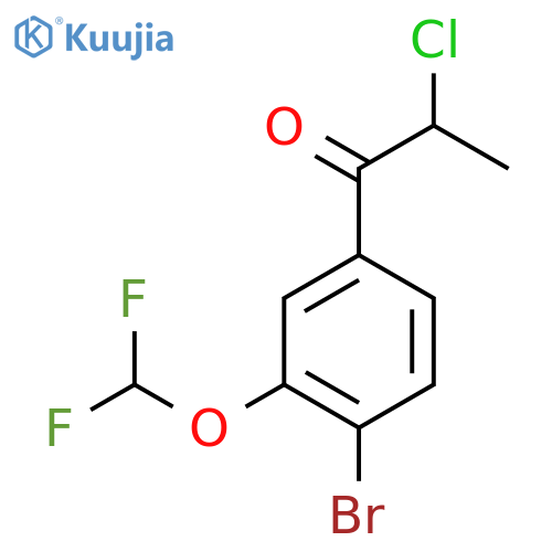 4'-Bromo-2-chloro-3'-(difluoromethoxy)propiophenone structure