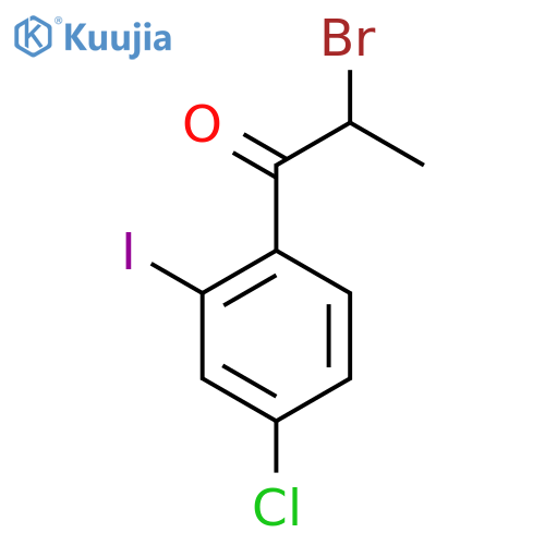 2-Bromo-4'-chloro-2'-iodopropiophenone structure