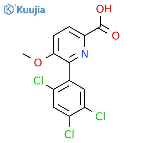 5-Methoxy-6-(2,4,5-trichlorophenyl)picolinic acid structure