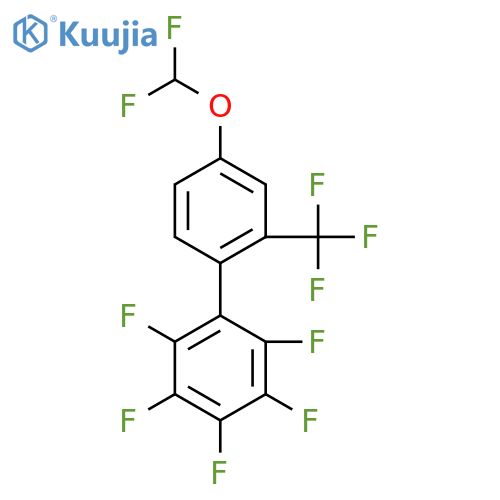 4'-Difluoromethoxy-2,3,4,5,6-pentafluoro-2'-(trifluoromethyl)biphenyl structure