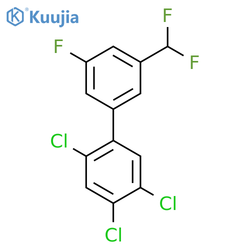 3'-Difluoromethyl-5'-fluoro-2,4,5-trichlorobiphenyl structure