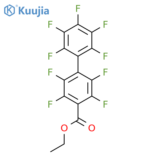 Ethyl 2,3,5,6,2',3',4',5',6'-nonafluorobiphenyl-4-carboxylic acid structure