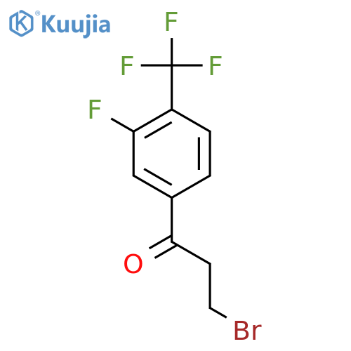 3-Bromo-3'-fluoro-4'-(trifluoromethyl)propiophenone structure