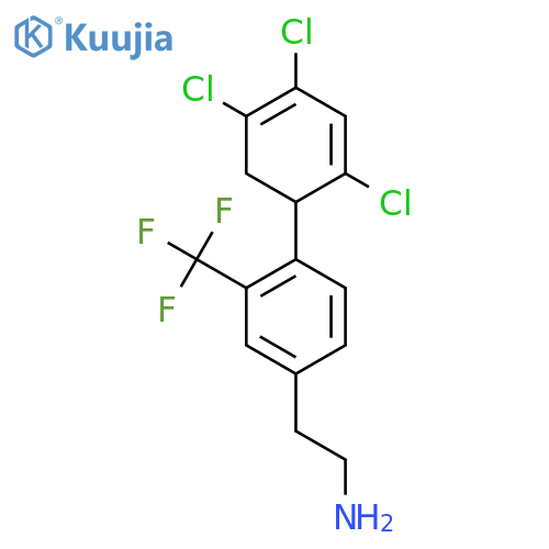 2-[4-(2,4,5-Trichloro-cyclohexa-2,4-dienyl)-3-trifluoromethyl-phenyl]-ethylamine structure