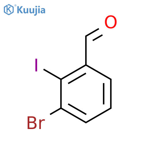 3-Bromo-2-iodobenzaldehyde structure