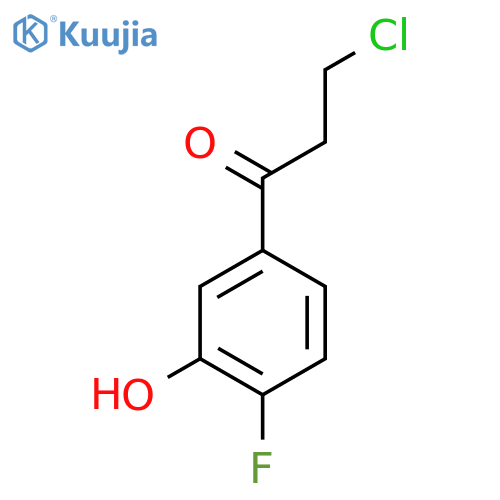 3-Chloro-4'-fluoro-3'-hydroxypropiophenone structure