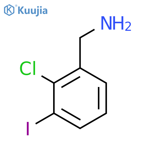 (2-Chloro-3-iodophenyl)methanamine structure