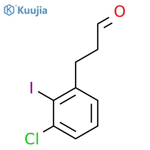 3-(3'-Chloro-2'-iodophenyl)propionaldehyde structure