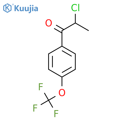 2-Chloro-4'-(trifluoromethoxy)propiophenone structure