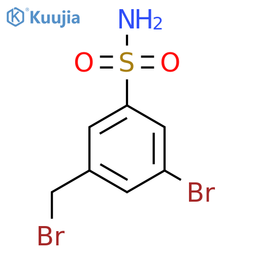 3-Bromo-5-(bromomethyl)benzenesulfonamide structure