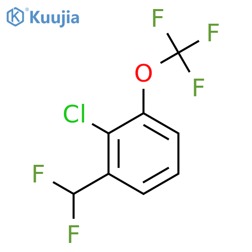 2-Chloro-3-(difluoromethyl)(trifluoromethoxy)benzene structure
